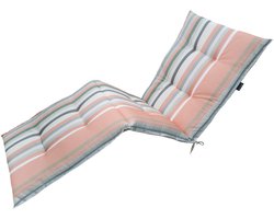 Ligbedkussen ca.200x65cm Righe salmone