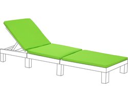 Ligbedkussens - Allibert Daytona Ligbed Vervangingskussen - Ligstoel Kussen - Tuinstoel Kussen - Zonnebed Kussen voor Tuin 198x66x5 cm