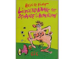 Liggend naakt met staande schemerlamp