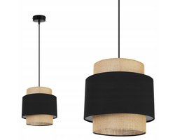 Light-Home BOHO 2455/1 - Hanglamp - Boho Stijl - Jute Lampenkap - Metaal - Verstelbare Hoogte
