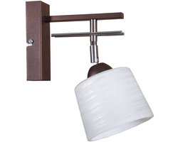 Light Home Spot - Muurlamp / Plafondlamp - 1-Lichts - Glas Kap - Lichtbundel Verstelbaar