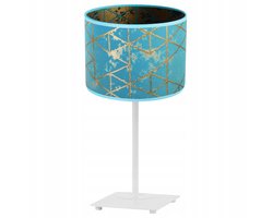 Light-Home Werona Gia Tafellamp – 20 cm – Stoffen Kap – Metaal – E27 – Moderne Tafelverlichting