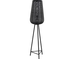 Light & Living Adeta Vloerlamp - Zwart - Ø37x147 cm