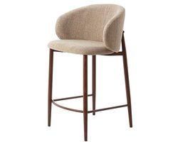 Light & Living - Aluko barkruk 94 cm - lichtbruin+bruin