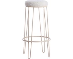 Light & Living - Barkruk ALICE - Ø14x73cm - Wit