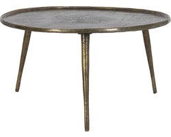 Light & Living Bijzettafel Babina - Antiek Brons - Ø67,5cm - Klassiek