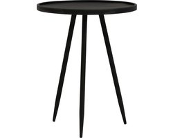 Light & Living Bijzettafel Envira - Zink - Ø39,5cm - Modern,Industrieel