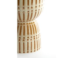 Light & Living Bijzettafel Finca - Wit - 28.5x28.5x42cm - Modern