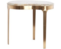 Light & Living Bijzettafel Giulio - Bruin - Ø51x48cm -