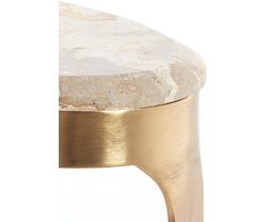 Light & Living bijzettafel GIULIO in taupe antiek brons – 51x38x48 cm