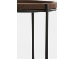 Light & Living - Bijzettafel JAIRO - Ø53x45.5cm - Bruin - Set van 2