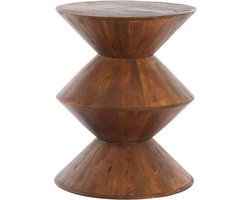 Light & Living Bijzettafel Larus - Hout - Ø40cm - Modern