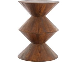 Light & Living Bijzettafel Larus - Hout - Ø45cm - Modern