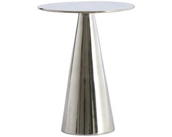 Light & Living Bijzettafel Leova - Nikkel - Ø35cm - Modern