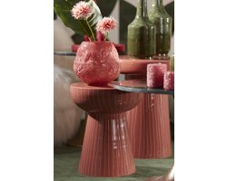 Light & Living - Bijzettafel NUNOA - Ø35x41cm - Rood