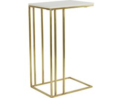 Light & Living Bijzettafel Roshan - Wit - 41x31x71cm - Modern