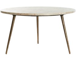 Light & Living Bijzettafel Zeca - Taupe - Ø67cm - Modern