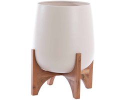 Light & Living Bloempot Karuna - Crème - Ø44x53cm -