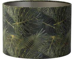 Light & Living Cilinder Lampenkap Amazone - Groen - Ø40x30cm - voor Tafellampen, Staande lamp, Hanglampen