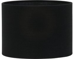 Light & Living Cilinder Lampenkap Livigno - Zwart - Ø35x25cm - voor Tafellampen, Staande lamp, Hanglampen