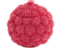 Light & Living - Deco box+deksel CORAL - Ø17x16cm - Rood