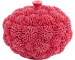 Light & Living - Deco box+deksel CORAL - Ø20x15.5cm - Rood
