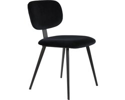 Light & Living - Eetkamerstoel AALIYAH - 55.5x45.5x80cm - Zwart - Set van 2