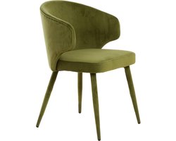 Light & Living - Eetkamerstoel KOSAKA - 79x57x53cm - Groen - Set van 2