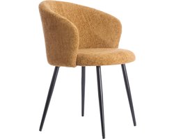 Light & Living - Eetkamerstoel RADAJA - Ø58x78cm - Geel - Set van 2