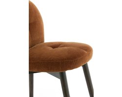 Light & Living - Eetkamerstoel SINOSA - 59x50x83cm - Bruin - Set van 2