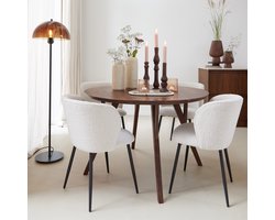 Light & Living Eettafel Quenza - Hout - Ø120cm - Modern