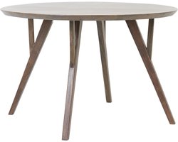 Light & Living - Eettafel QUENZA - Ø140x76cm - Bruin