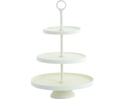 Light & Living Etagère Marozu - Crème - 3 Laags - Metaal - Modern - Woonkamer