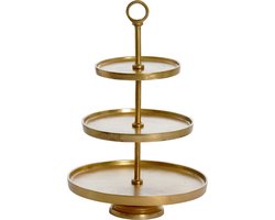 Light & Living Etagère Marozu - Goud - 3 Laags - Metaal - Modern - Woonkamer - Sinterklaas Cadeau - Sint Kado