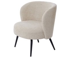 Light & Living Fauteuil Dieyda Bouclé - Beige