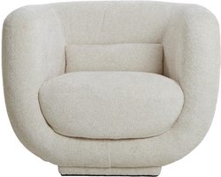 Light & Living Fauteuil Kialy - Chenille - Crème