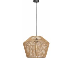 Light & Living Hanglamp Caspian - Bruin/Zwart - Ø40cm - Landelijk - Hanglampen Eetkamer, Slaapkamer, Woonkamer
