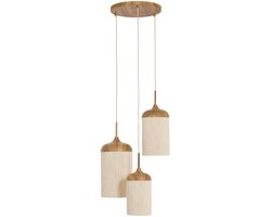 Light & Living Hanglamp Danialo - Bruin - Ø35x32cm - - Hanglampen Eetkamer, Slaapkamer, Woonkamer