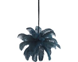 Light & Living Hanglamp Feather Ø80cm - Blauw