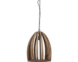 Light & Living Hanglamp Haranka - Donkerbruin - Ø38cm - Modern - Hanglampen Eetkamer, Slaapkamer, Woonkamer