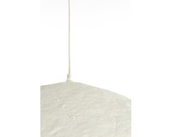 Light & Living Hanglamp Lonia Papier Maché, 71cm - Crème