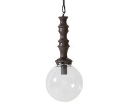 Light & Living Hanglamp  LUCI Ø25x57 cm  -  glas+ antiek zilver