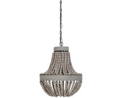 Light & Living Hanglamp Luna - Wit - Ø35,5cm - Landelijk - Hanglampen Eetkamer, Slaapkamer, Woonkamer