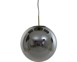 Light & Living Hanglamp Medina - Smoke Glas - Ø48cm - Modern - Hanglampen Eetkamer, Slaapkamer, Woonkamer