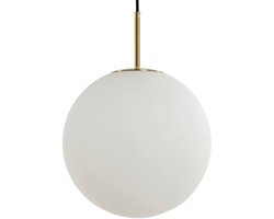 Light & Living Hanglamp Medina - Wit Glas - Ø30cm - Modern - Hanglampen Eetkamer, Slaapkamer, Woonkamer