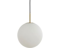 Light & Living Hanglamp Medina - Wit Glas- Ø40cm - Modern - Hanglampen Eetkamer, Slaapkamer, Woonkamer