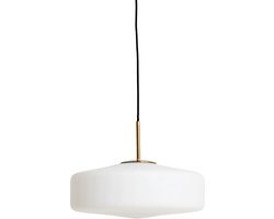 Light & Living Hanglamp Pleat - Glas - 40cm - Mat Wit