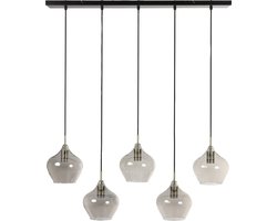 Light & Living Hanglamp Rakel - Antiek Brons - 5L 104x20x120cm - Modern - Hanglampen Eetkamer, Slaapkamer, Woonkamer
