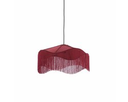 Light & Living Hanglamp Tiffany - Rood - Ø50x28cm - Retro - Hanglampen Eetkamer, Slaapkamer, Woonkamer