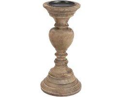 Light & Living - Kandelaar van hout - RAVENNA - Ø13x27cm - Bruin
